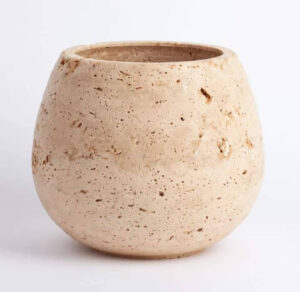 travertine jar