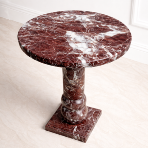 Rosso Levanto Marble Round Table