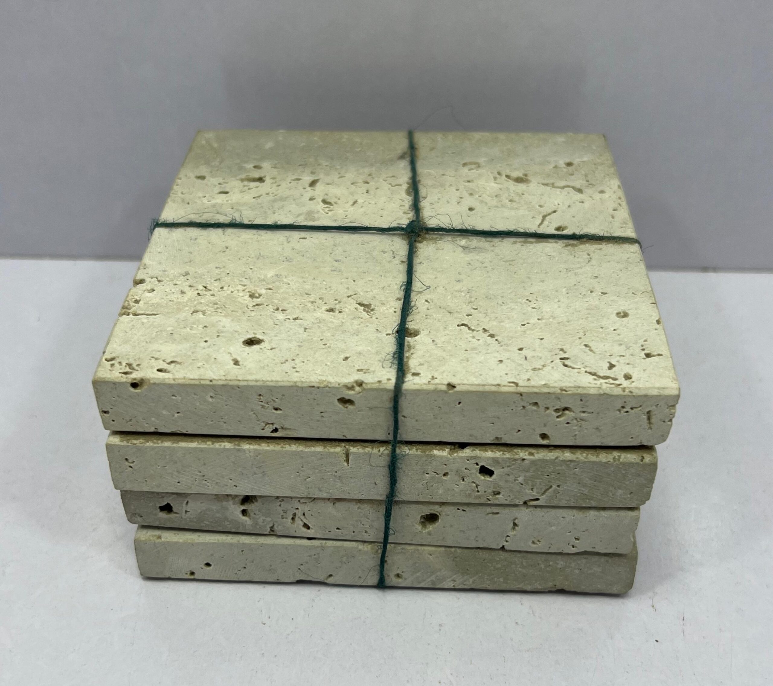 Treavertine Coaster 4 Piece Set