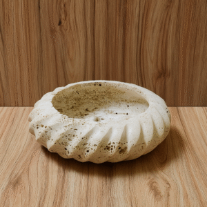 Ring Bowl – Natural Travertine Stone