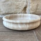 Travertine Stone Fruit Bowl – Handcrafted Natural Stone Centerpiece