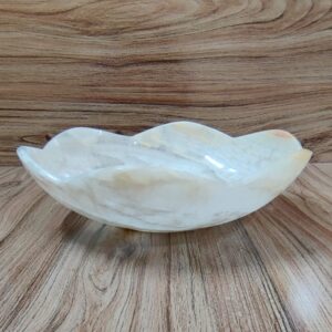 White Onyx Flower Bowl