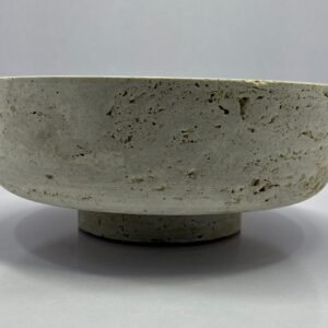 Travertine Stone Base Bowl