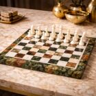 Multi Marble and White Marble Chess Board