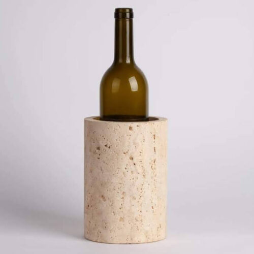 travertine stone wine chiller