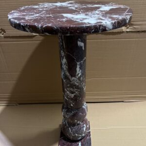 Rosso Levanto Marble Round Table