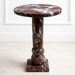 Rosso Levanto Marble Round Table