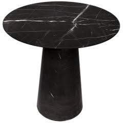 Zebra Black Marble Table