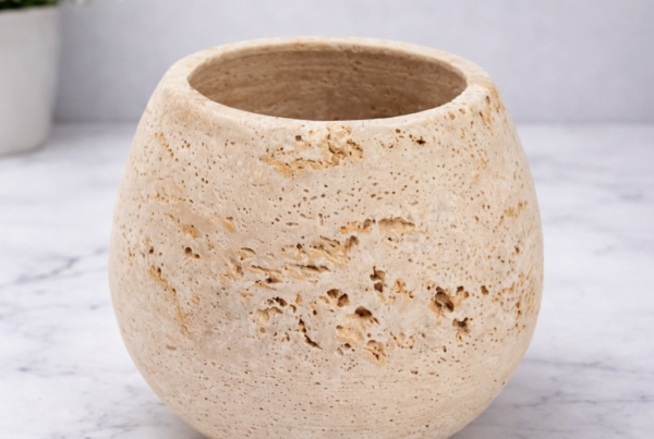 Travertine Stone Jar