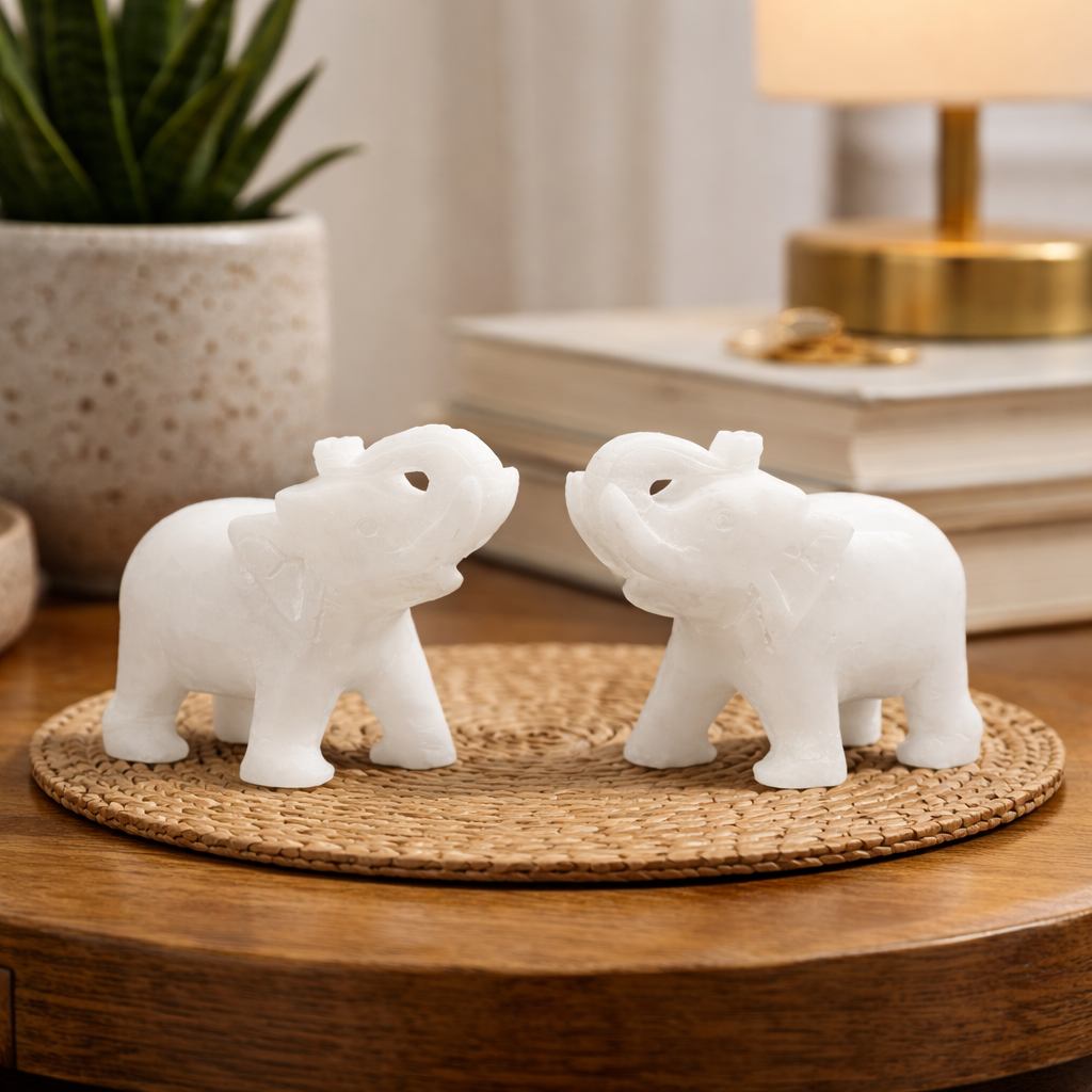 white marble elephant